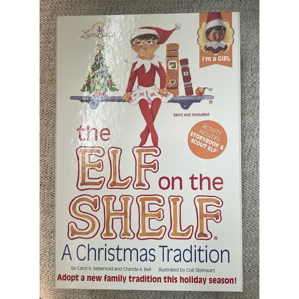 The Elf On The Shelf Brown Eyed Girl Doll & A Christmas Tradition Story Book